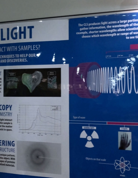 chart explaining how light is used at the Canadian Light Source