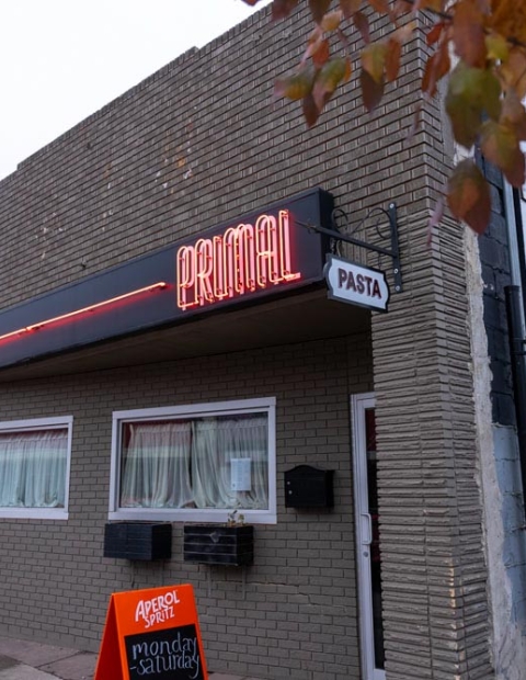 Primal restaurant front entrance