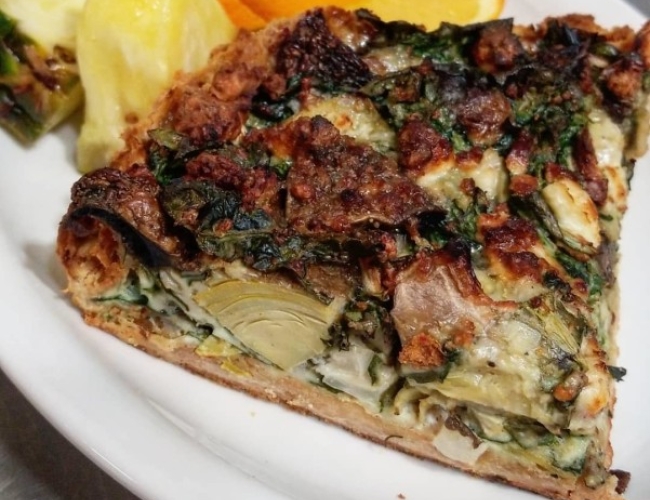 Living Sky Cafe – Green Goddess Quiche