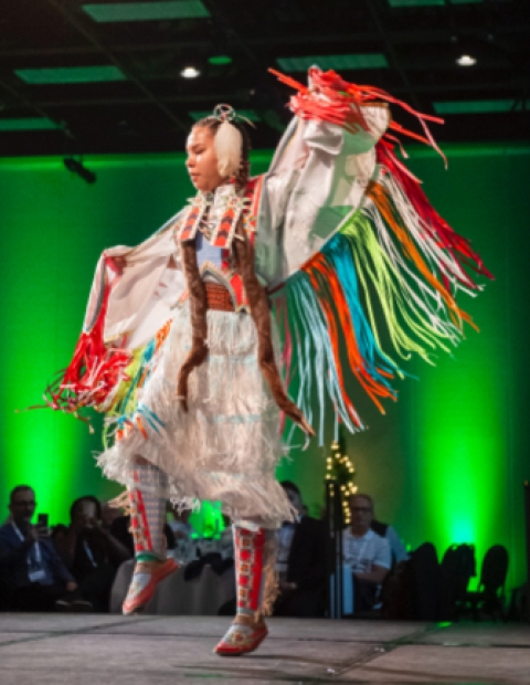 dancer in traditional outfit