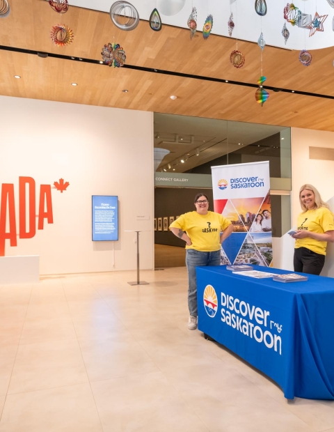 Discover Saskatoon welcome area at Remai Modern