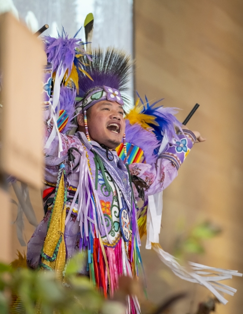 Man in cultural clothing